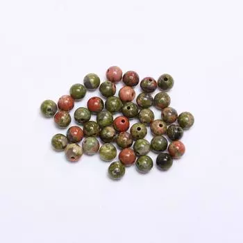 Бусина-разделитель, свободные бусины 4, 6, 8, 10, 12 мм, сделай сам, натуральный зеленый цветной камень, круглый, для ожерелья, браслета, изготовления ювелирных изделий, бусины, ювелирные аксессуары 40Pcs 4mm