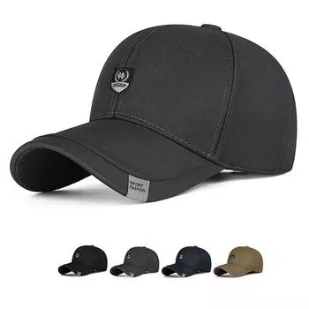 Кепка для бизнеса, мужская кепка на весну и осень, бейсболка для людей среднего возраста и пожилых людей чёрный