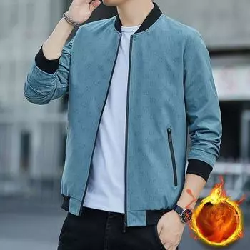 Business Casual Baseball Collar Printed Jacket Men s Spring and Autumn New Middle-aged Dad Large Size Wide Male Simple Zipper Shirt M