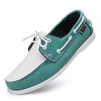 Business Casual Boat Shoes Man Docksides Shoes Quality Leather Loafers Shoes For Man Comfort Slip-on Flats Men s Driving Shoes 39