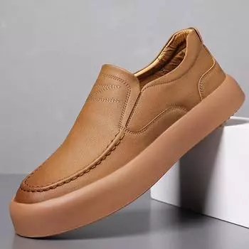 Business soft-soled leather shoes youth retro low-top Martin shoes Korean British style tooling hiking shoes versatile rhubarb shoes 38