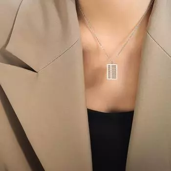 Бусины Abacus Изысканная индивидуальность Abacus Подвеска Ожерелье Нишевый дизайн Ключичная цепочка