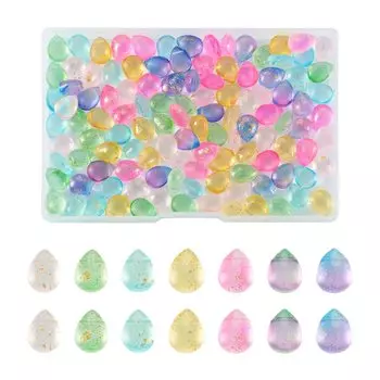 Бусины Beadthoven Красочные Капли Стеклянные Приблизительно 140 7 Капельная Форма Подвеска Стеклянные Бусины с Декоративным Аксессуаром Для Ювелирного Ремесла Ручной Работы
