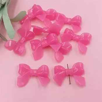 Бусины Butterlry Fashion 10 шт., материалы для бисероплетения Macaron, банты, сделай сам, ручная работа, 33*24 мм, акрил фиолетовый