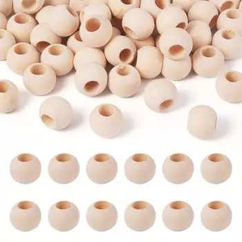 Бусины диаметром около 50 мм, деревянные шарики, большие круглые деревянные шарики, могут быть аксессуарами ручной работы, ручная работа, материалы для рукоделия, 19~20 мм, цветные,