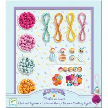 Бусины DJECO Фигурки Изготовление игрушек Бусины Игрушки Девочки Аксессуары Набор Ручной Работы Подарок & (DJ09819) светло-синий