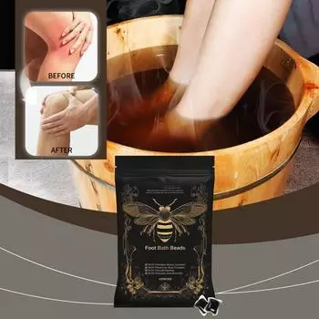Бусины для завивки ног Bee Foot улучшают циркуляцию крови в ногах, устраняют дискомфорт, успокаивают ноги, придают форму телу, ванночка для ног 2 мл