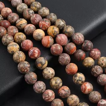 Бусины Isoaltion, натуральный леопардовый камень, круглые бусины для изготовления ювелирных изделий, ожерелье, серьги, браслет, аксессуары 4mm