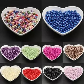 Бусины из АБС-пластика с имитацией жемчуга без отверстий, круглые акриловые бусины «сделай сам», для изготовления ювелирных изделий, аксессуары для украшения 10mm 50PCS темно-серого