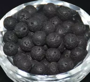 Бусины из черной лавы из натурального драгоценного камня DIY 4/6/8/10 мм для изготовления ювелирных изделий 4mm-40pcs