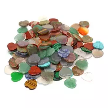 Бусины из хрусталя в форме сердца, разноцветные бусины из натурального камня для самостоятельного изготовления украшений, подарков на Новый год, Рождество, декоративных изделий из одежды, обуви, шляп и многого другого 5Pcs/1414mm разноцветный