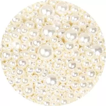 Бусины из искусственного жемчуга ABS: Круглые без отверстия/с полуотверстием для изготовления жемчужных браслетов и ювелирных изделий своими руками 6mm Diameter
