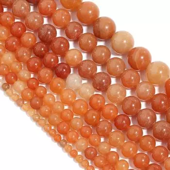 Бусины из красного авантюрина, 15 дюймов, нить 4, 6, 8, 10, 12 мм, подвески, бусины-разделители для браслетов, аксессуары для изготовления ювелирных изделий Dia 4mm