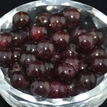 Бусины из натурального граната, драгоценный камень, гладкие круглые для изготовления ювелирных изделий, 4/6/8/10 мм 4mm-40pcs