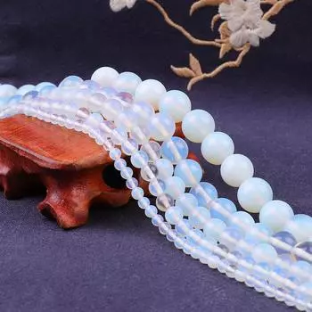 Бусины из натурального камня 4/6/8/10/12 мм круглые бусины из синтетического опала для изготовления браслетов DIY ювелирные изделия ожерелье 4mm 93pcs