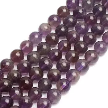 Бусины из натурального камня, аметисты, фиолетовые кристаллы, круглые свободные бусины для изготовления ювелирных изделий, 4/6/8/10/12 мм 4mm 91pcs beads