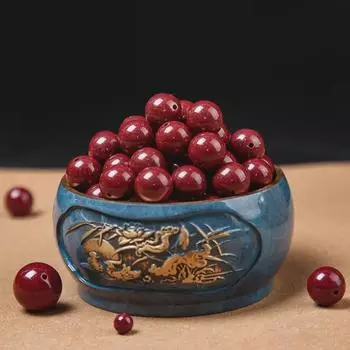 Бусины из натуральной киновари, бусины из фиолетового и золотого песка, круглые бусины для браслетов своими руками, полуфабрикаты для аксессуаров Purple Gold Sand 4mm