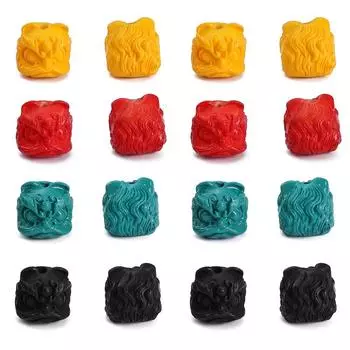 Бусины из смолы, кулон, львиный шар, подвески для ювелирных изделий, ожерелье, браслет, аксессуары «сделай сам» 13x13mm белый