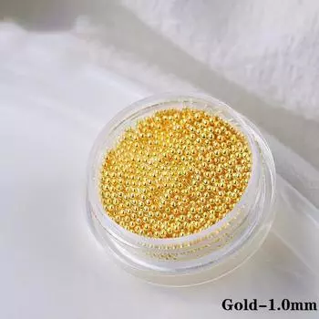 Бусины из стального шарика Украшения для ногтей Микро-икра Бусины для ногтей Мини-стальной шарик