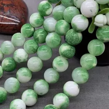 Бусины из зеленого бежевого топаза, свободные бусины 6/8/10 мм, аксессуары для ювелирных изделий 6 mm