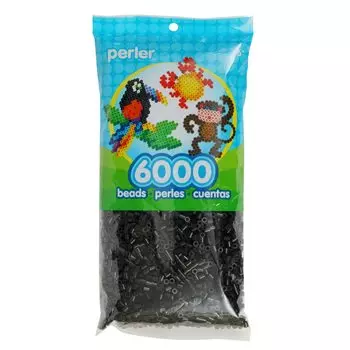 Бусины Kawada Perler, одноцветные, черные, 6000 шт., 80-11092K чёрный
