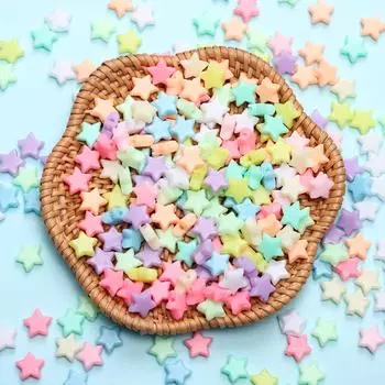 Бусины кремового цвета, материалы ручной работы, цвет макарон, сделай сам, пятиконечная звезда, 200 шт., модный браслет, ожерелье, ювелирные аксессуары, инструменты 200pcs