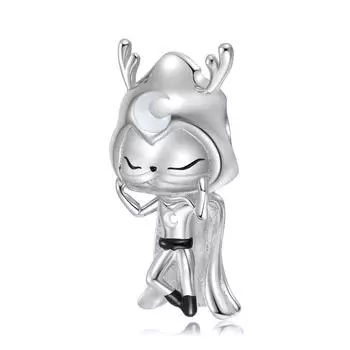 Бусины «Лось, лунный свет, воин», европейские и американские популярные бусины из стерлингового серебра S925, аксессуары для браслетов, бусины