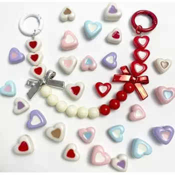 Бусины Love Loose кремового цвета, стекающие масляные бусины, аксессуары 10 шт., ожерелье своими руками, кулон, ювелирный материал, макарон, аксессуары для цепочки мобильного телефона