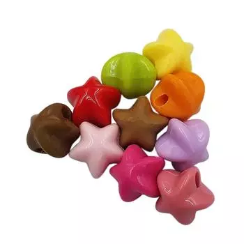 Бусины оптом ювелирные изделия изготовление звезд акриловый кулон ожерелье браслет своими руками для 50 шт 11 мм