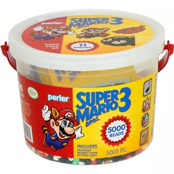Бусины Perler Super Mario Craft Bead Bucket Activity 5003 шт. Набор,