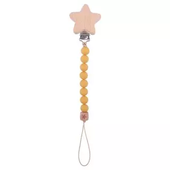 Бусины Пищевой Бук Звезда Зажимы-соски Цепочки Молярная Цепочка Шнурок Цепочка для детской соски