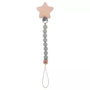 Бусины Пищевой Бук Звезда Зажимы-соски Цепочки Молярная Цепочка Шнурок Цепочка для детской соски