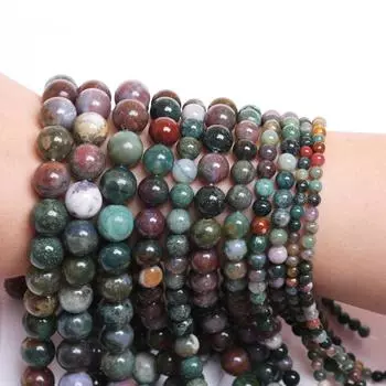 Бусины-разделители ручной работы Материал для бисероплетения Натуральные каменные бусины Большое количество Для браслетов Аксессуары для изготовления ювелирных изделий Подвески Аксессуары для самостоятельного изготовления 4mm about 40Pcs