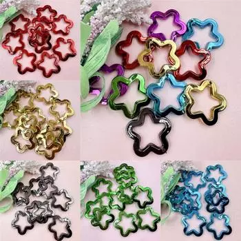Бусины россыпью 10 шт DIY ювелирные аксессуары мода акриловая звезда кулон УФ-цветное покрытие для ожерелья серьги изготовление 30 мм фиолетовый