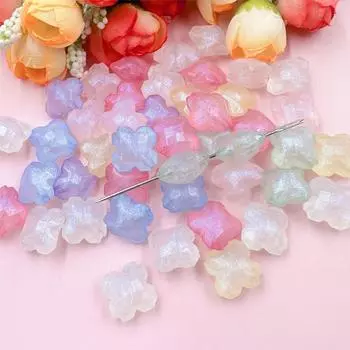 Бусины россыпью акриловые DIY мода для браслета серьги изготовление ювелирных изделий аксессуары материалы четырехугольная звезда 60 шт 16 мм жёлтый