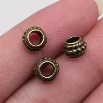 Бусины с большими отверстиями, свободные бусины-разделители, мужские аксессуары, украшения ручной работы для мужчин A12-10pcs-7x7x6mm