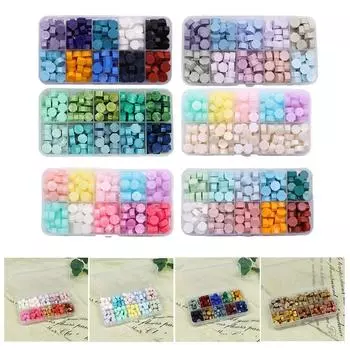 Бусины с сургучной печатью, 200 шт., бусины с восковой печатью для подарочного ремесла I