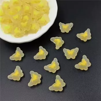 Бусины-сэндвич, аксессуары для самостоятельного изготовления, подвеска-пентаграмма, модная бабочка-звезда для изготовления ювелирных изделий, изысканные сердечники, 20 шт., матовые Star