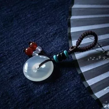 Бусины Счастливый камень Подвеска Сумка Подвесной автомобильный брелок Модный брелок для ключей Сумка Декор Style C