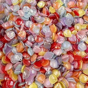 Бусины-шармы в виде лепестков цветов AB цвета аксессуары своими руками для изготовления ювелирных изделий 13,5*14,8 мм 20 шт. шпильки серьги браслет подвеска бусины синий