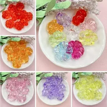 Бусины сливы россыпью 10 шт. аксессуары DIY ручной работы материал браслет прозрачные модные серьги акриловый кристалл 19,3 мм изготовление ювелирных изделий белый