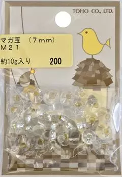 Бусины TOHO Magadama 7 мм M21 10 г примерно. ок.