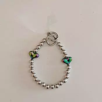 Бусины в форме сердца, телефонная цепочка, бусины в форме любви, цепочка для сумки, подвеска, разноцветный шнурок для сумки, аксессуары style 2