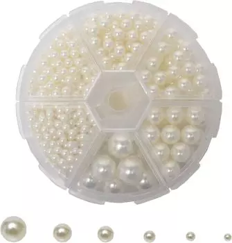 Бусины жемчужины без отверстий всего около 660 штук Аксессуары для бусин Жемчужные бусины 12 видов бусин используйте их как части ногтей и аксессуар Бусина