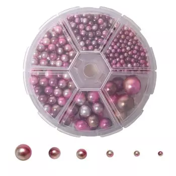 Бусины жемчужные без отверстий, всего в наборе около 660 шт. Аксессуары для бусин. Жемчужные бусины, используйте их как части ногтей и аксессуары. Набор бусин