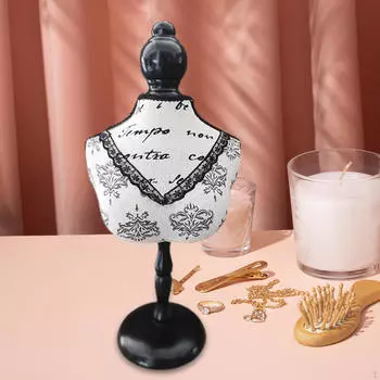 Бюст Ожерелье Стенд Цепь Держатель Ювелирных Изделий Модель Организатора Short