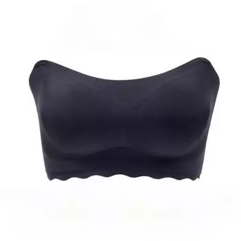 Бюстгальтер без бретелек большого размера пуш-ап нескользящее нижнее белье для большой груди тонкий топ-труба обертывание груди невидимые наклейки для груди M