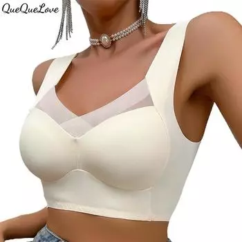 Бюстгальтер без косточек, большая грудь, маленькая, пуш-ап, регулируемая грудь, цельный бюстгальтер на спине S