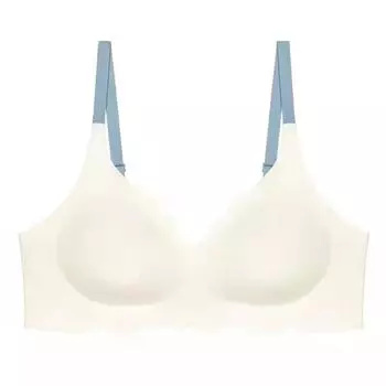 Бюстгальтер без следов, женское нижнее белье, без стального кольца, удобный верхний поддерживающий слинг, регулируемый красивый бюстгальтер на спине, тонкая секция S белый