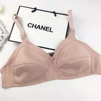 Бюстгальтер большого размера без стального ободка Тонкое хлопковое нижнее белье для людей среднего и пожилого возраста Бюстгальтер большого размера Новое женское нижнее белье 80C